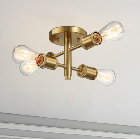 Ephemeral 4-Light Semi-Flush Ceiling Light