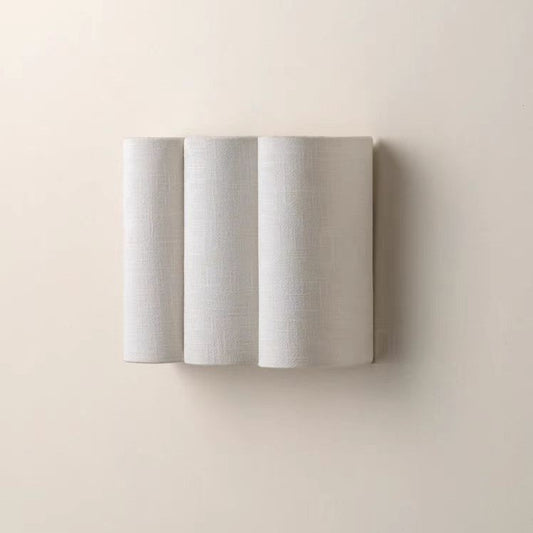Mid Century Modern Fabric Wave Wall Sconce