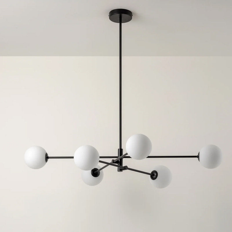Minimalist pendant light dining room statement warm modern