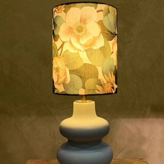 Circle Fabric Table Lamp A Mid Century Ambiance Light