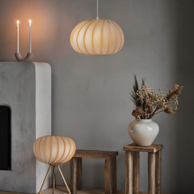 Japanese lantern chandelier nordic boho bedroom
